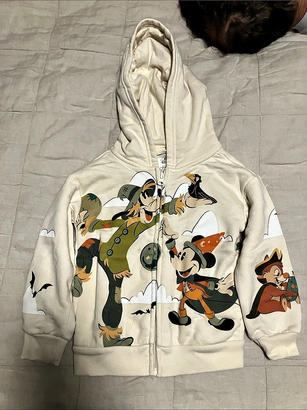 Never worn! Disney Mickey Mouse and Friends Halloween Zip-Up Hoodie for Kids